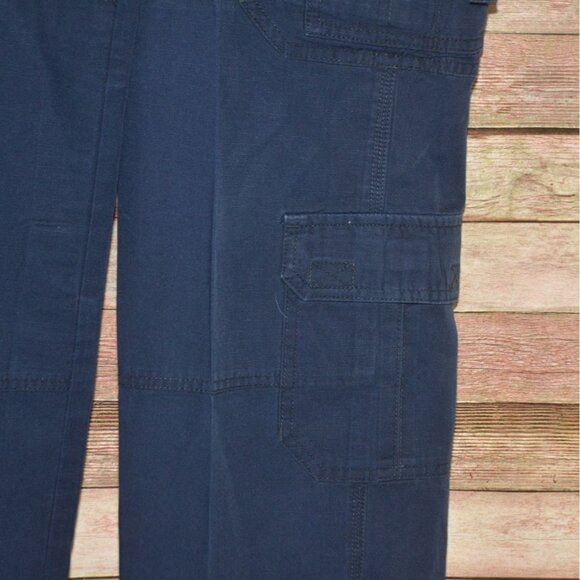 5.11 Tactical Pants Mens 32x36 Tall Navy Blue Cargo Pockets Ripstop Workwear - Picture 3 of 10